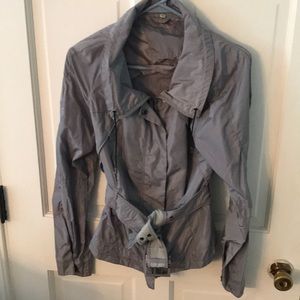 Belted rain coat